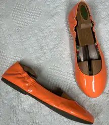 BCBG Paris Women’s Size 8.5 Magie Elastic Ballet Neon Orange Watermelon Flats
