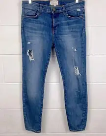 Current/Elliott the stiletto distressed skinny jean