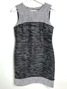 Karl Lagerfeld Paris Tweed Dress Grey Black  Size 4