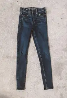American Eagle Super hi-rise Dark Wash Jeggings