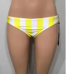 WILDFOX yellow and white stripe bikini bottoms.NWT