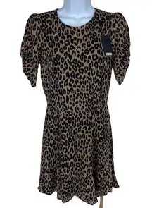 Gracie Dress 4 Cougar Mini Mob Wife Short Sleeve Animal Print NEW