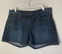 Joes‎ Jeans Stephanie Shorts Dark Wash Light Distressing Mid Rise 30