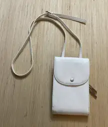 STEVE MADDEN White Wallet Crossbody Fold Out Double Zipped Handheld Purse