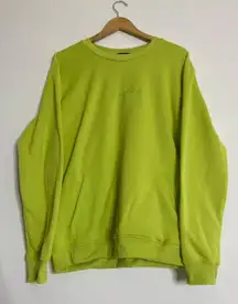 Lonely Ghost BNWOT  Lime Green Crewneck