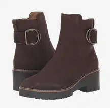 New! Blondo Dakota Waterproof Ankle Boot Java Suede Sz 8