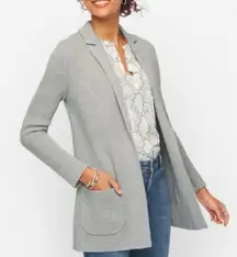 Tablots Grey Sweater Blazer Wool Blend Career Office Preppy Capsole Womens 12