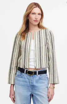 Madewell Crop Cardigan Jacket Zip-Up. Size Small.