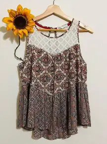 Boho Lace Embroidered Top