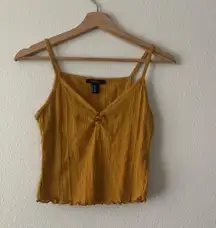 Yellow textured tank top