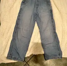 VTG 1990’s Gap Womens Thick Denim Wide-leg Overall Sz S Boho Hippie