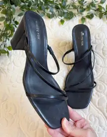 White Fox Boutique Strappy Heels Sz 9