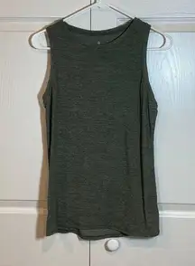 Athleta  Women's Tank Top S Olive Green Cutout Athleisure Athletic Casual Sports