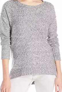 Calvin Klein Jeans women’s geometric knit‎ high low grey sweater size M