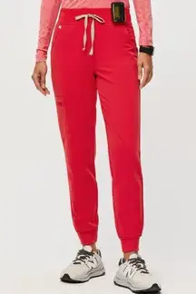 FIGS W18SW2005P Zamora Joggers Pop Red PO#1784 Scrub Pants Size XS/P