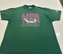 Hanes vtg Heavyweight Forest Green Tee Pope the II size XL