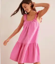 Boden 4R Pink Sleeveless Dress  Resort Cotton Beach