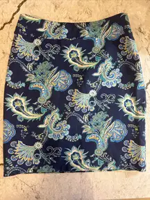 J.McLaughlin Paisley Print Skirt Size 6