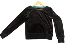 Joe Boxer Black Velour Sweatshirt
