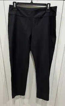 Nic + Zoe Women's Black Dress Pants Size 8 Side Zip Minimalist Career Office