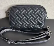 Lug Coupe Crossbody Black vegan leather Quilted Bag
