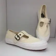 Vans Off the Wall 93 Mary Jane T Strap Style, White Size 8.5 Women's