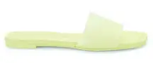 Stuart Weitzman Sandals  Eletric Lime Size 9.5 Summer Flats Clear Strap