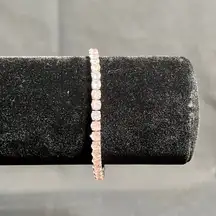 Rose Gold Tone Tennis Bracelet