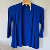Joseph Ribkoff‎ Blue Open Front Cardigan Jersey Knit Career Womens Size 10