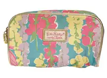 Lilly Pulitzer for Estee Lauder Makeup Cosmetic Bag Pouch Case Floral Dragonfly