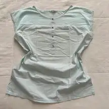 Courreges Baby Blue Square Shirt size 9