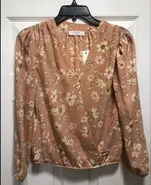 Eloise faux wrap floral top