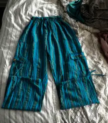 Green & Blue Harem Pants