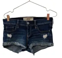SHORT-SHORT LOW RISE JEAN SHORTS size 27