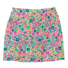 Wild Fable  Skirt Sz 2 New with Tags Y2K Neon Bright Floral Mini Skirt 90s