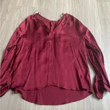 Mango Deep Red Women's Blouse