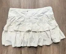 Lululemon Pace Setter Skirt Womens 4 Tennis Golf  Cream