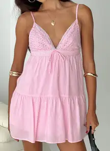 Princess Polly Nicoletta Mini Dress Light Pink Size 8