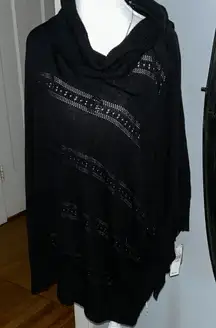 AB Studio Black Cowl Neck Sweater