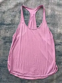 Lululemon Micro Stripe Pink 105 F Singlet Racerback Tank Top Size 8