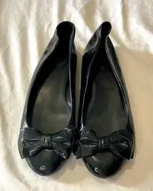 Black J.Crew bow flats size 8.5