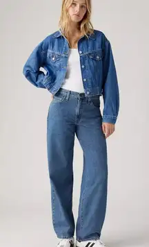 Levi's Premium Baggy Dad Women's 32x30 Jeans Hold My Purse Medium Wash