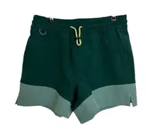 Old Navy StretchTech Go-H2O Shorts Womens Small Green Colorblock 4.5" Inseam