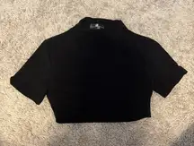 Black crop top
