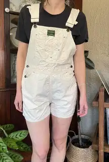 Ultra rare 70s vintage Jack Daniel’s Hogwashers cream denim shortalls bib