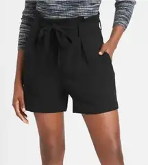 Banana Republic Factory Black Paper Bag Waist Shorts