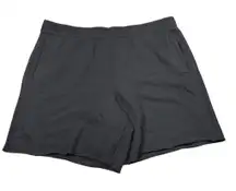 Aerie Dark Gray Fleece Cutoff Relaxed Fit Sweat Shorts XXL 2XL Lounge NWT NEW