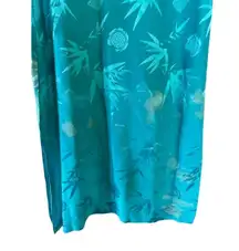 Vintage Vietnamese Áo Dài  Bamboo Motif – Faded Patina - Estimated Size: Small