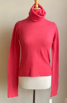 VTG FAI 100% Cashmere Turtleneck Sweater Lightweight Deadstock Bergdorf Goodman