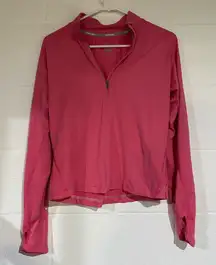Nike pink quarter zip Longsleeve medium